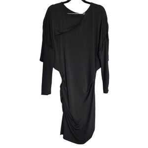 Sweewë Paris S/M Black Dolman Sleeve‎ Stretch Cocktail Dress